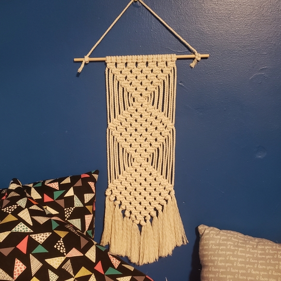 Handmade Boho Macrame Wall Hanging - Picture 3 of 5